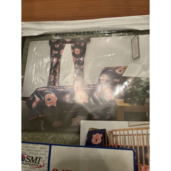 Auburn Tigers Curtain 2-Piece Matching Panel Set 63" 0r 84" Multicolor - Picture 2 of 16